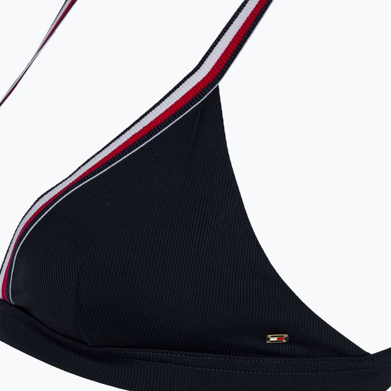 Partea de sus a costumului de baie Tommy Hilfiger Triangle Rp desert sky