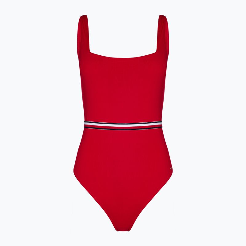 Costum de baie dintr-un element pentru femei Tommy Hilfiger Square Neck One Piece primary red
