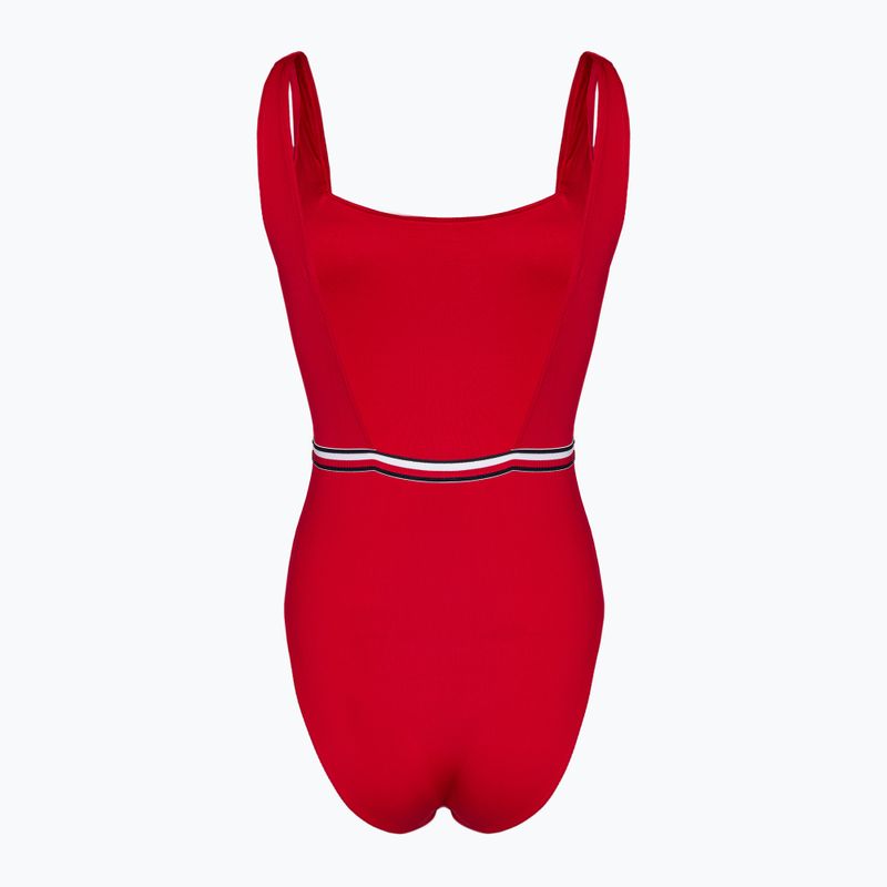 Costum de baie dintr-un element pentru femei Tommy Hilfiger Square Neck One Piece primary red 2