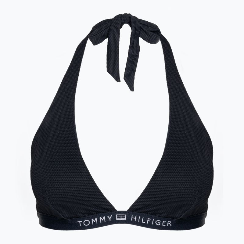 Partea de sus a costumului de baie Tommy Hilfiger Triangle Fixed Rp desert sky