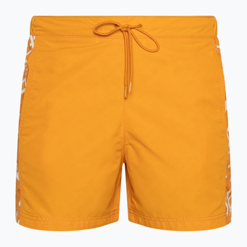Pantaloni scurți de înot pentru bărbați Tommy Hilfiger SF Medium Drawstring Print reactive monogram rich ochre