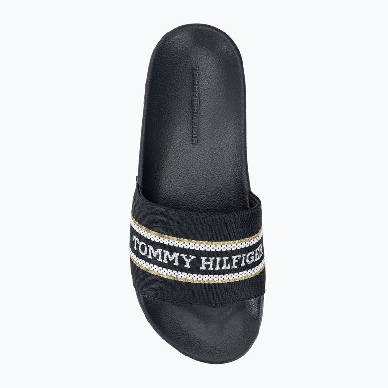 Papuci pentru femei Tommy Hilfiger Poolslide With Webbing space blue 6