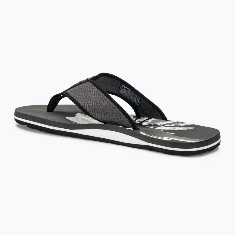 Papuci pentru bărbați Tommy Hilfiger Palm Print Beach Sandal dark ash 3