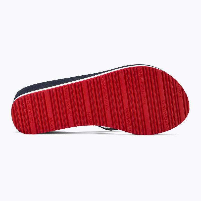 Papuci pentru femei Tommy Hilfiger Corporate Wedge Beach Sandal red/white/blue