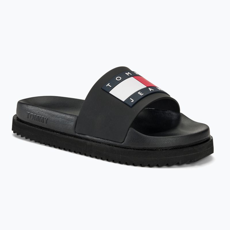 Șlapi pentru femei Tommy Jeans Elevated Flatform Slide black