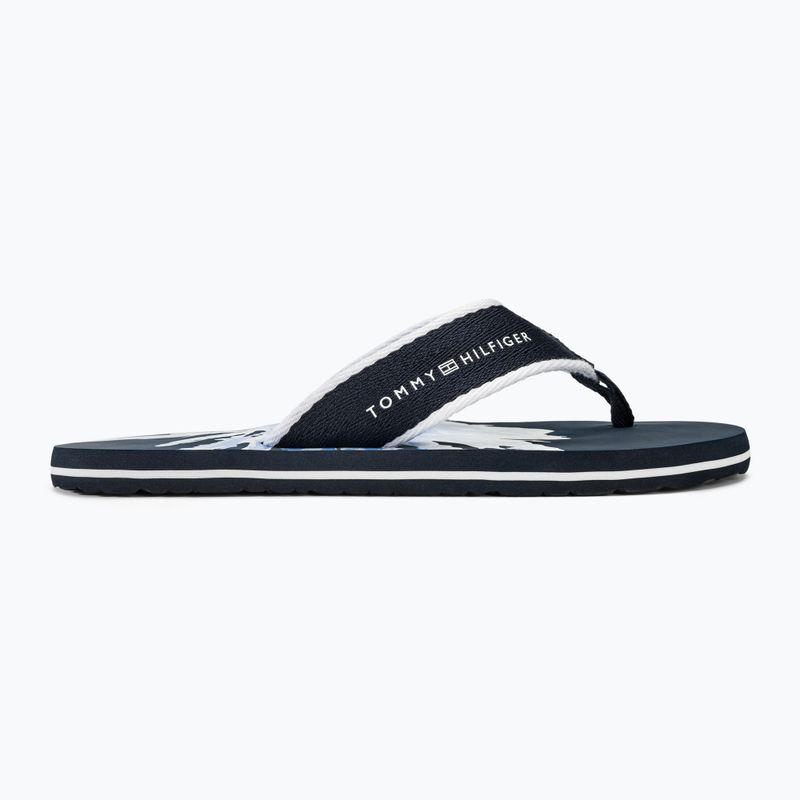 Papuci pentru bărbați Tommy Hilfiger Palm Print Beach Sandal desert sky 2