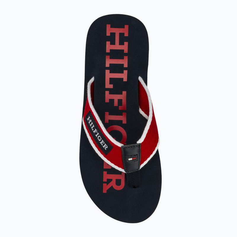 Papuci pentru bărbați Tommy Hilfiger Patch Beach Sandal primary red 5