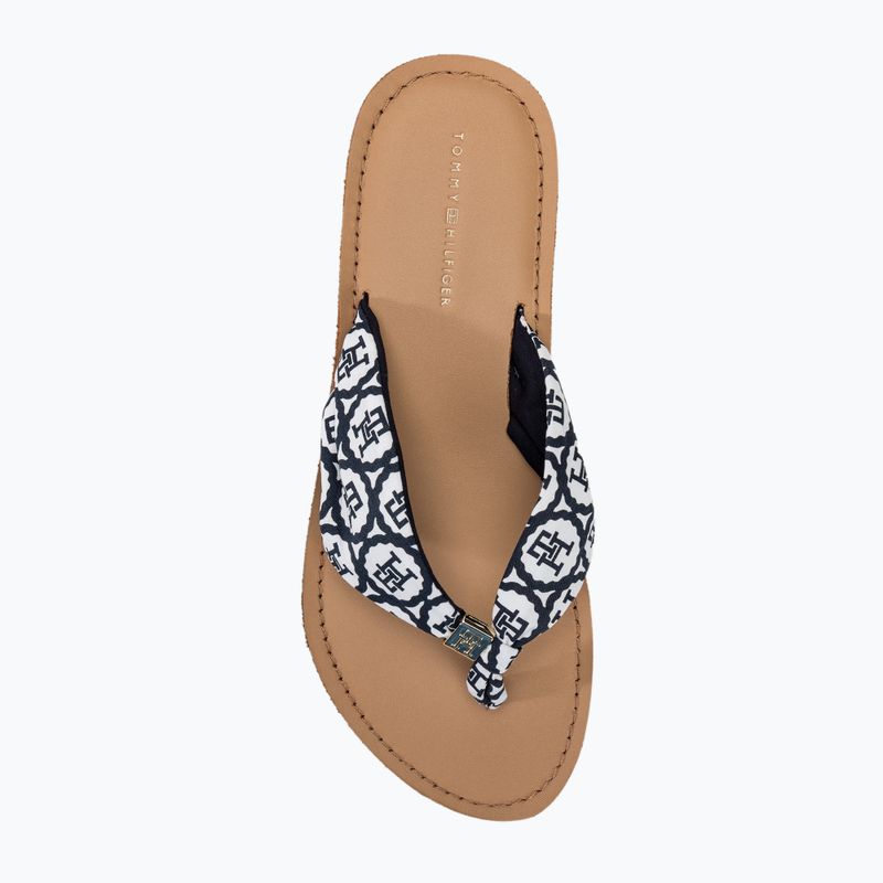 Papuci pentru femei Tommy Hilfiger Emblem Elevated Beach Sandal space blue 5