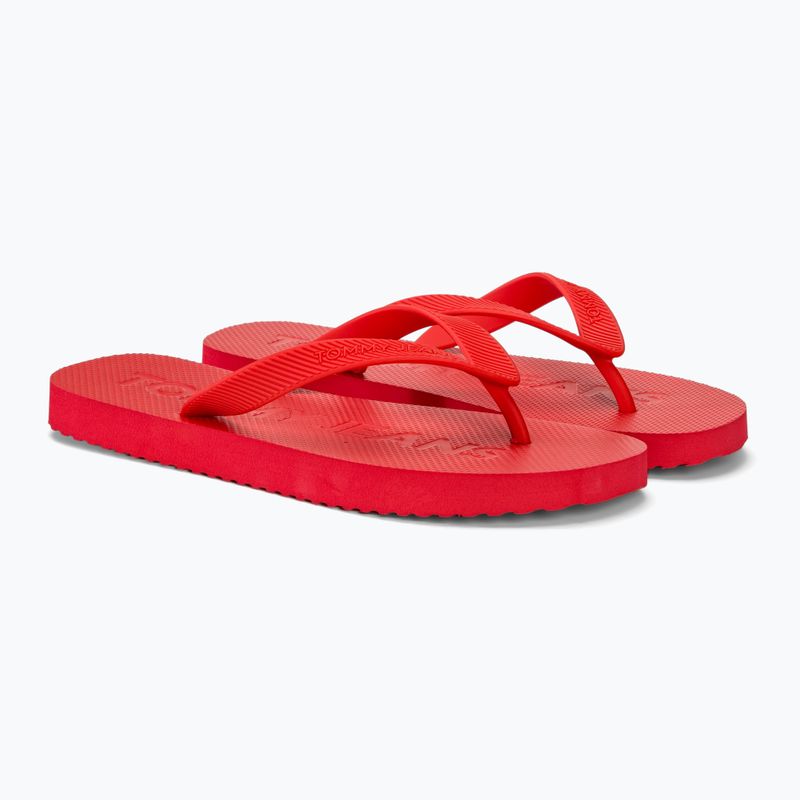 Șlapi pentru bărbați Tommy Jeans Beach Flip Flop deep crimson 4