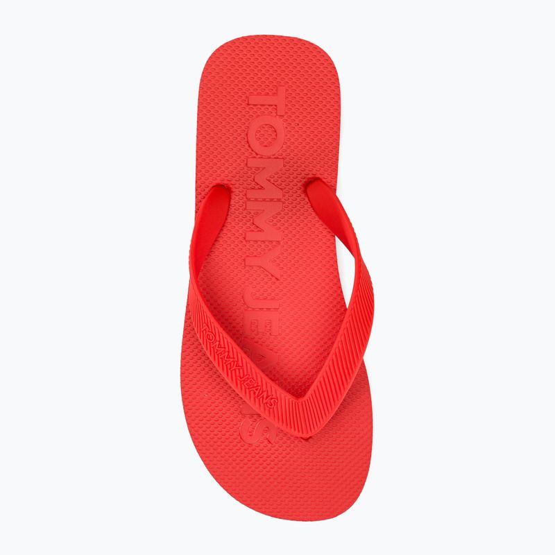 Șlapi pentru bărbați Tommy Jeans Beach Flip Flop deep crimson 6