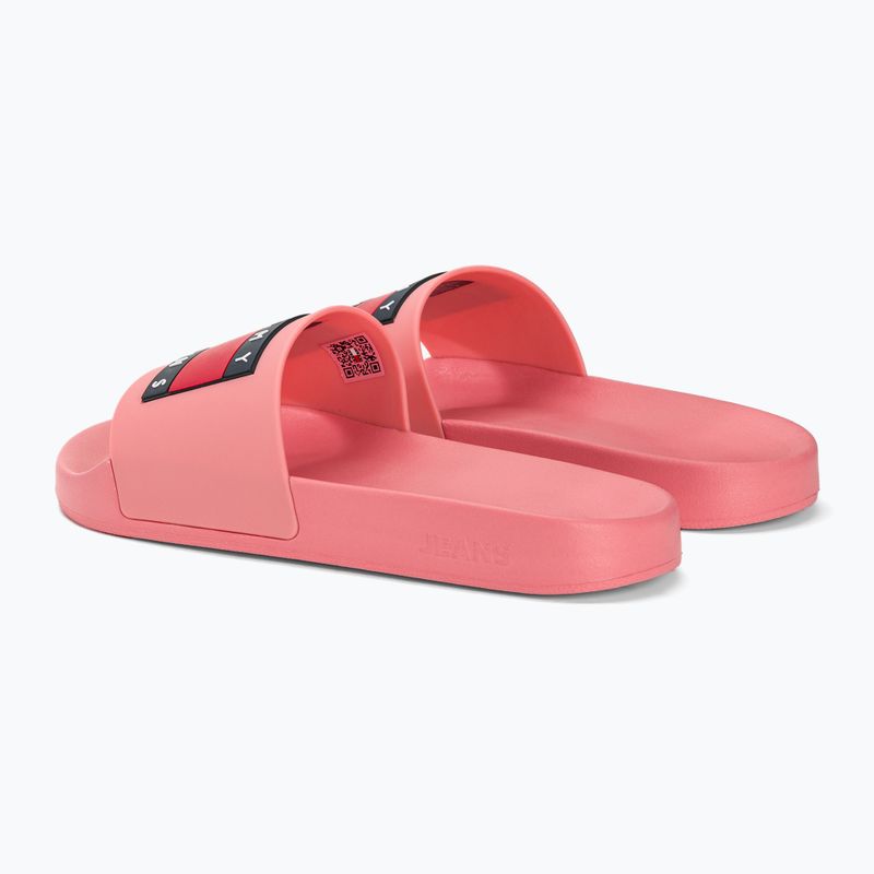 Șlapi pentru femei Tommy Jeans Flag Pool Slide Ess tickled pink