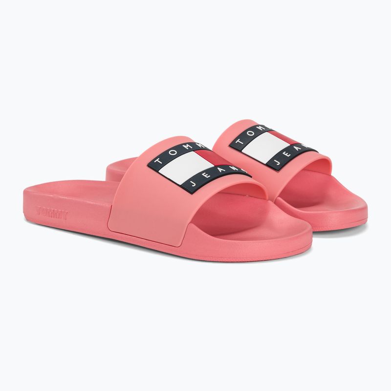 Șlapi pentru femei Tommy Jeans Flag Pool Slide Ess tickled pink