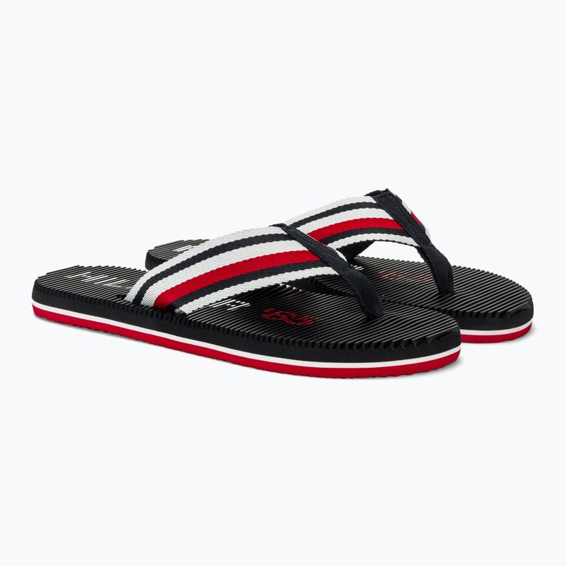 Papuci pentru bărbați Tommy Hilfiger Massage Footbed Oly Beach Sandal desert sky 4