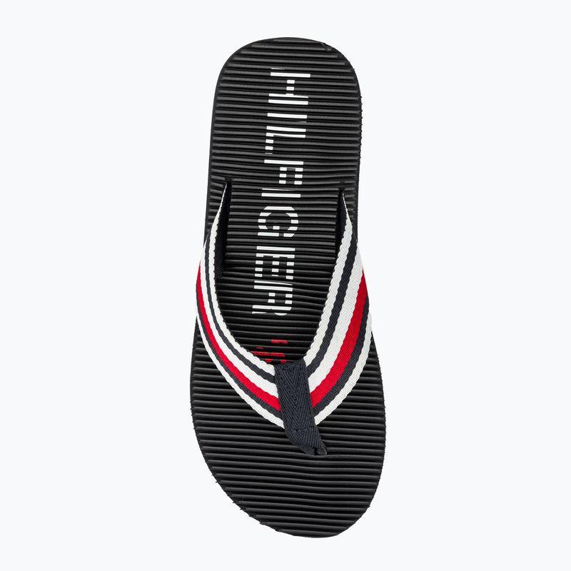 Papuci pentru bărbați Tommy Hilfiger Massage Footbed Oly Beach Sandal desert sky 6