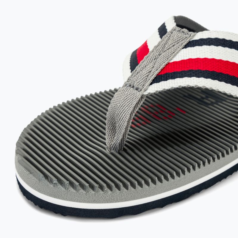 Papuci pentru bărbați Tommy Hilfiger Massage Footbed Oly Beach Sandal antique silver 7