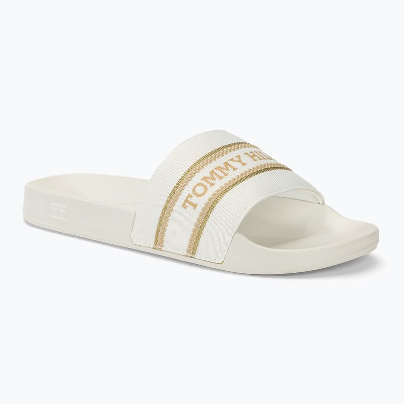 Papuci pentru femei Tommy Hilfiger Poolslide With Webbing ecru