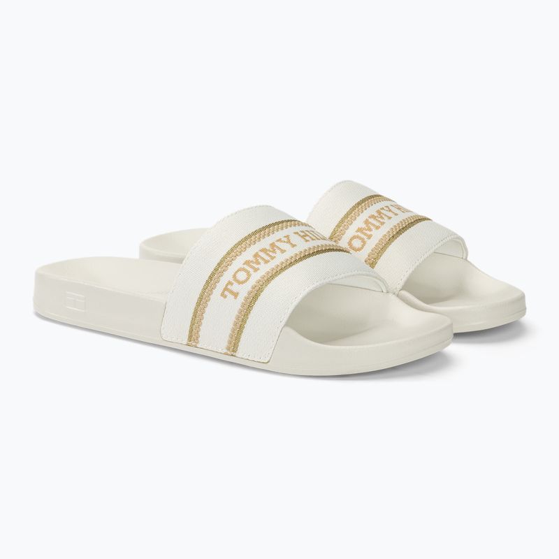 Papuci pentru femei Tommy Hilfiger Poolslide With Webbing ecru 4