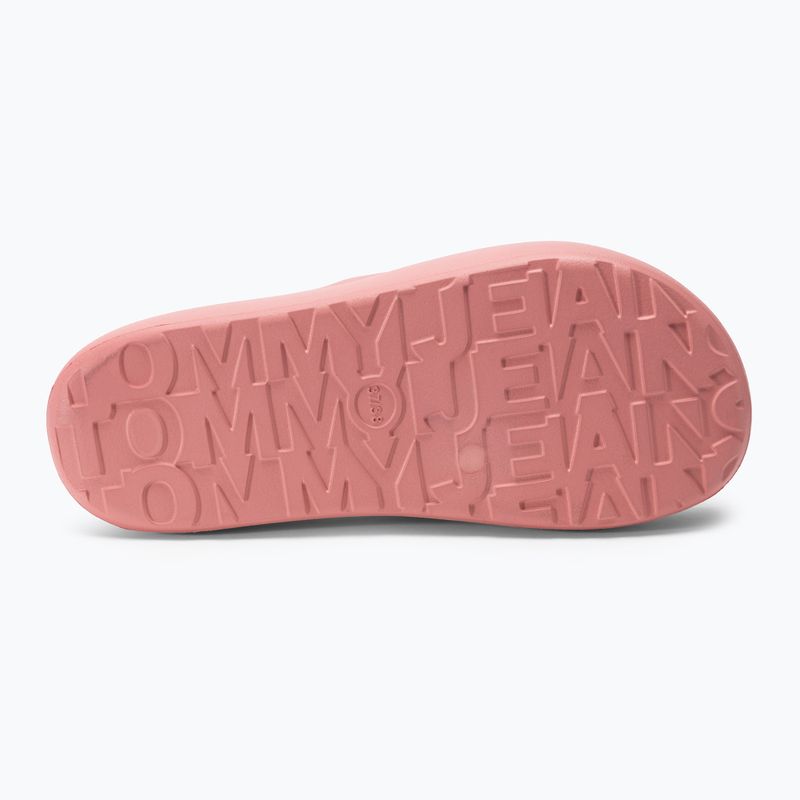 Șlapi pentru femei Tommy Jeans Chunky Flatform Slide tickled pink
