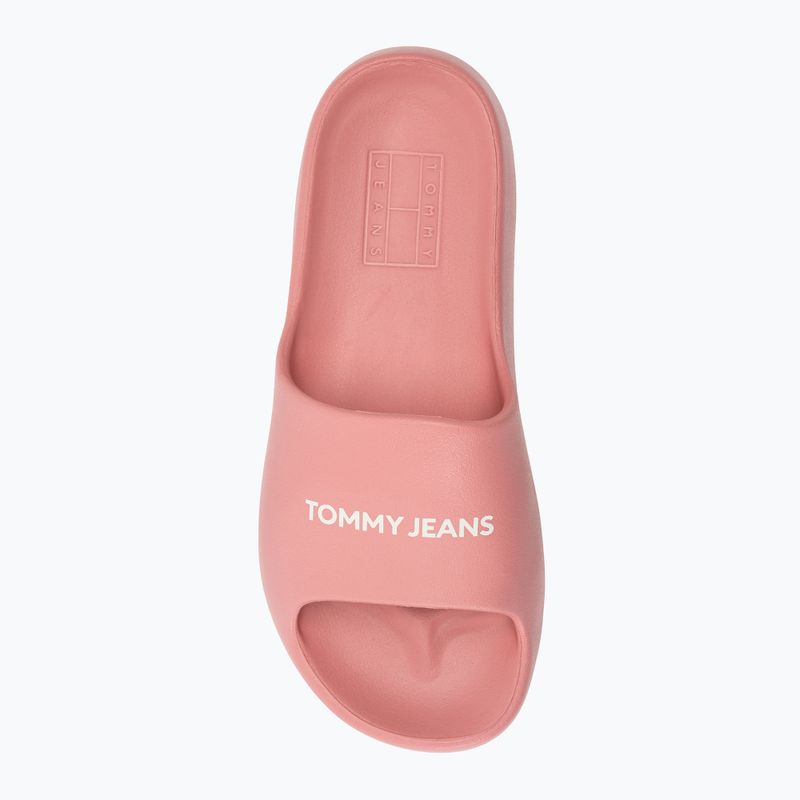 Șlapi pentru femei Tommy Jeans Chunky Flatform Slide tickled pink