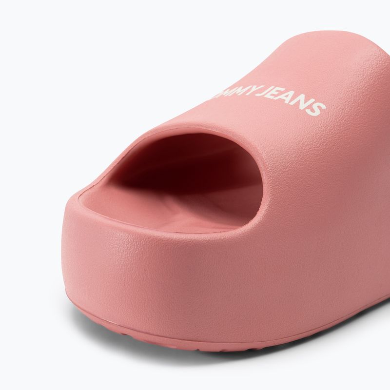 Șlapi pentru femei Tommy Jeans Chunky Flatform Slide tickled pink
