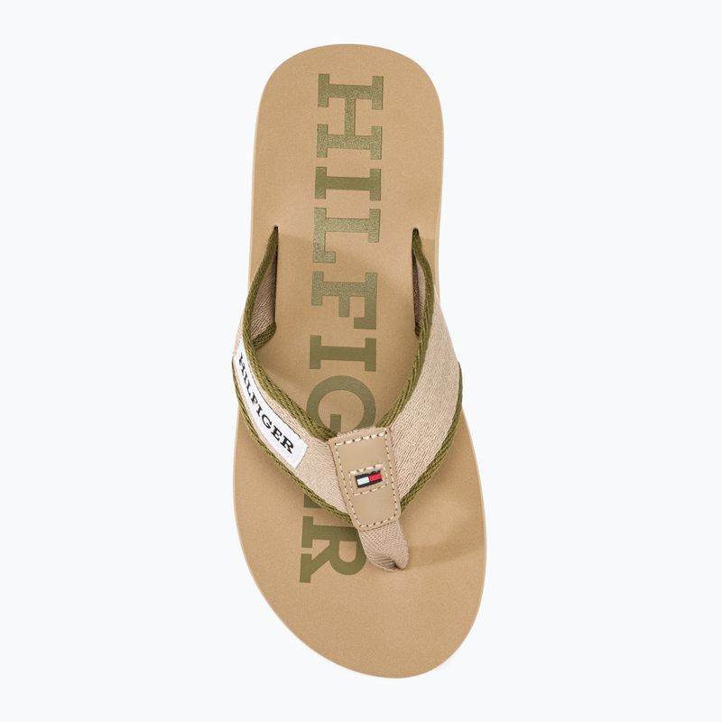 Papuci pentru bărbați Tommy Hilfiger Patch Beach Sandal beige 5
