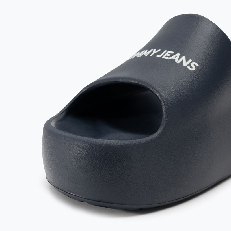 Șlapi pentru femei Tommy Jeans Chunky Flatform Slide dark night navy 7