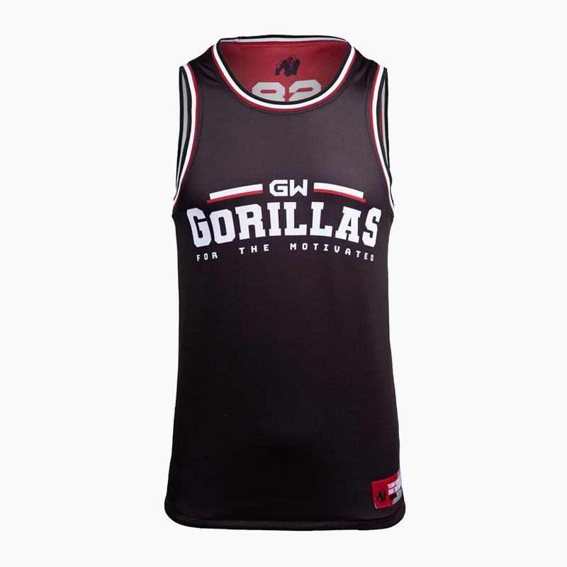 Tank top de antrenament pentru bărbați Gorilla Wear Keene red/black 14