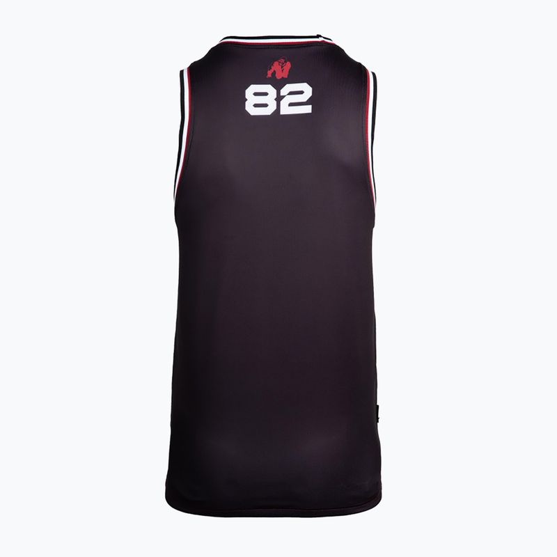 Tank top de antrenament pentru bărbați Gorilla Wear Keene red/black 15