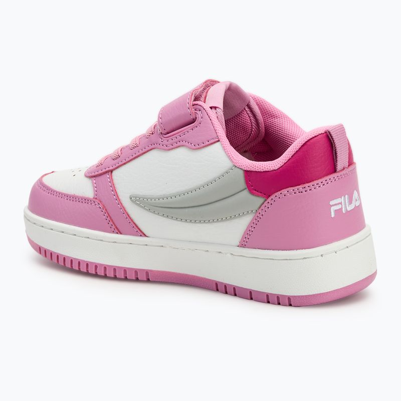 Încălțăminte pentru copii FILA Rega Nf Velcro white/moonlite mauve