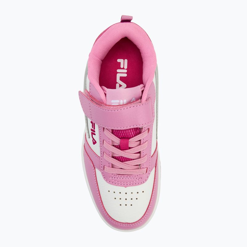 Încălțăminte pentru copii FILA Rega Nf Velcro white/moonlite mauve