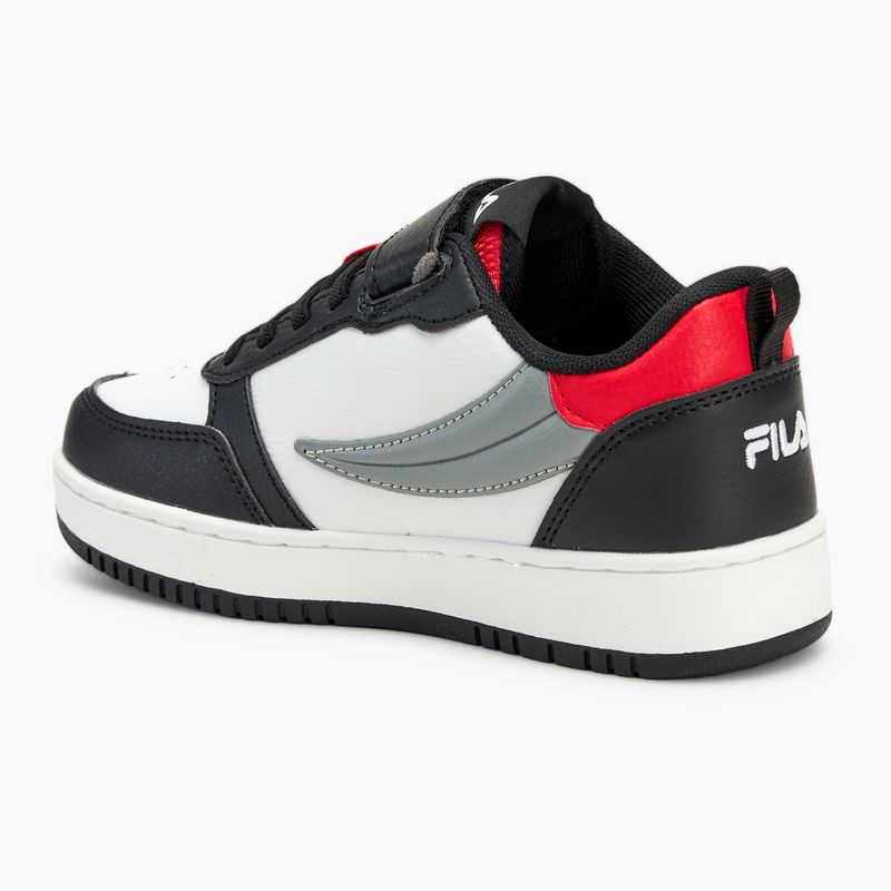 Încălțăminte pentru copii FILA Rega Nf Velcro white/black/fila red