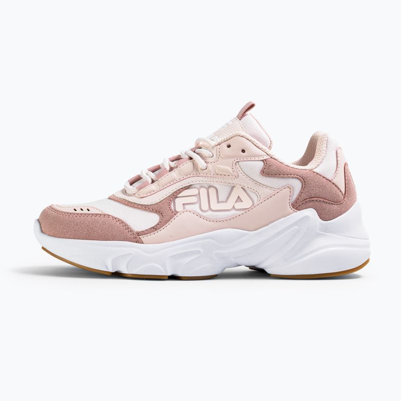 Pantofi FILA Collene Logo pale mauve/white 8