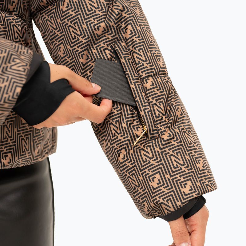 Geacă de schi pentru femei Nikkie Newport Logo camel 4