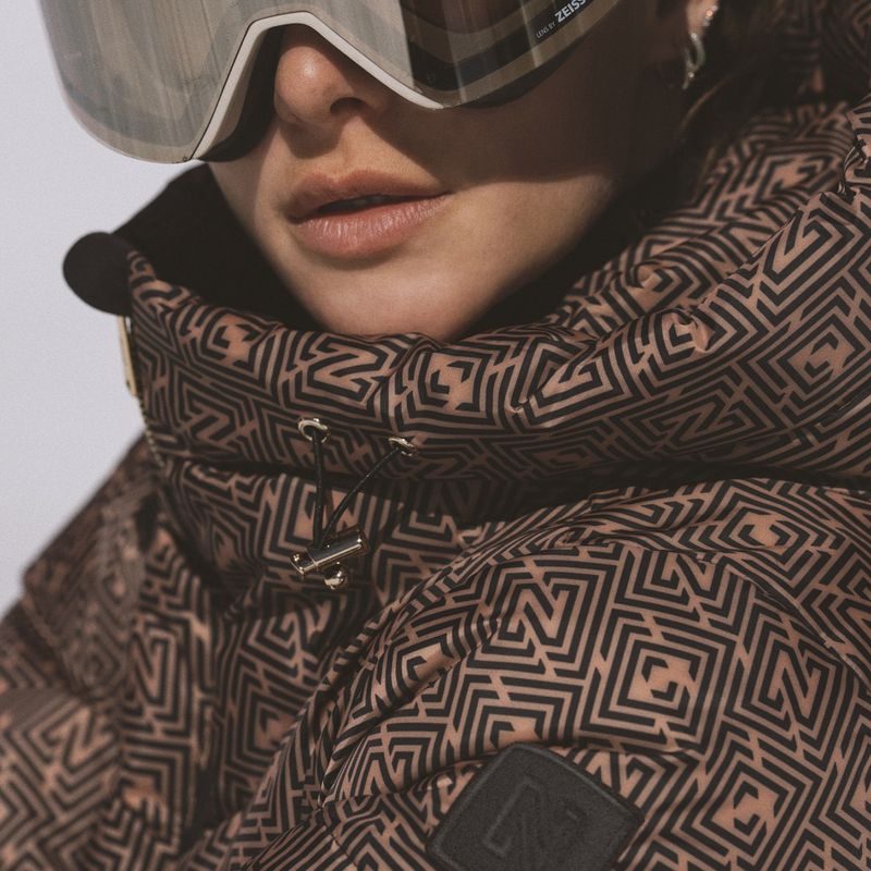 Geacă de schi pentru femei Nikkie Newport Logo camel 9