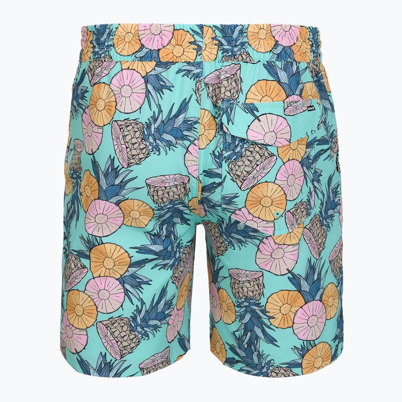 Pantaloni scurți de baie pentru bărbați Hurley Bahia Volley Swim Short Blue/Aqua 2