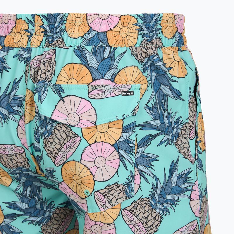 Pantaloni scurți de baie pentru bărbați Hurley Bahia Volley Swim Short Blue/Aqua 4