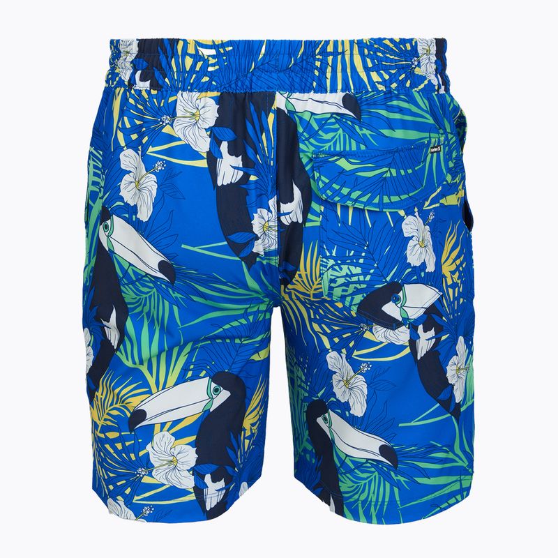 Pantaloni scurți de baie pentru bărbați Hurley Cuba Volley Swim Short Blue 2