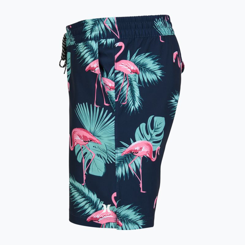 Pantaloni scurți de baie pentru bărbați Hurley Flamingo Volley Swim Hort Navy 3