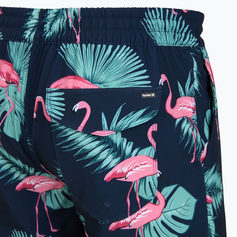 Pantaloni scurți de baie pentru bărbați Hurley Flamingo Volley Swim Hort Navy 4
