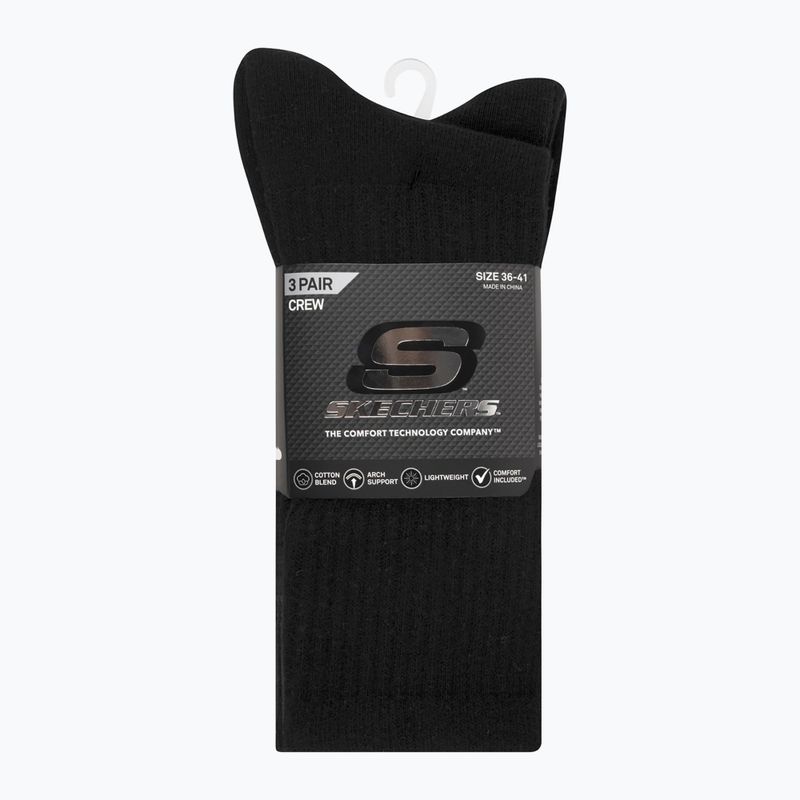 Șosete SKECHERS Non Tery Crew Arch Support 3 pack black 2