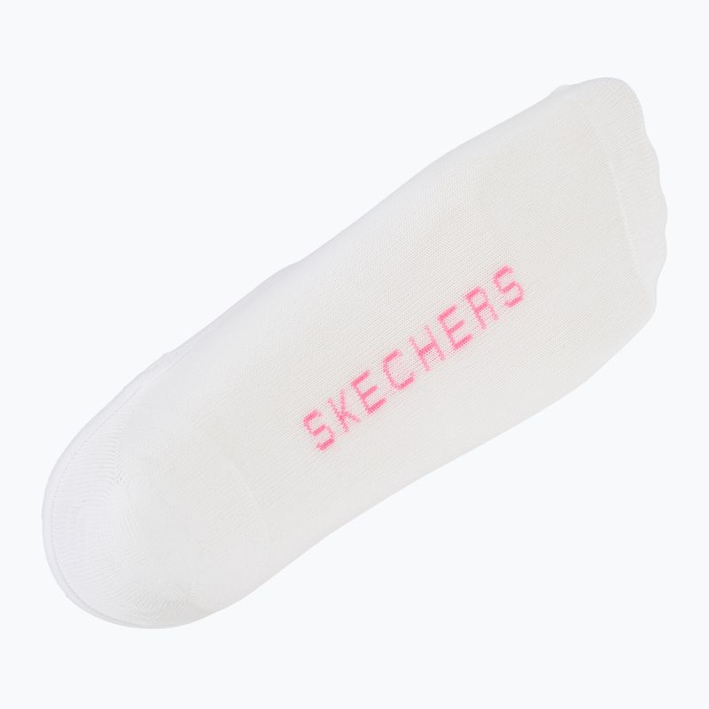 Șosete pentru femei SKECHERS Non Terry No Show Liner 3 pary white/purple 7