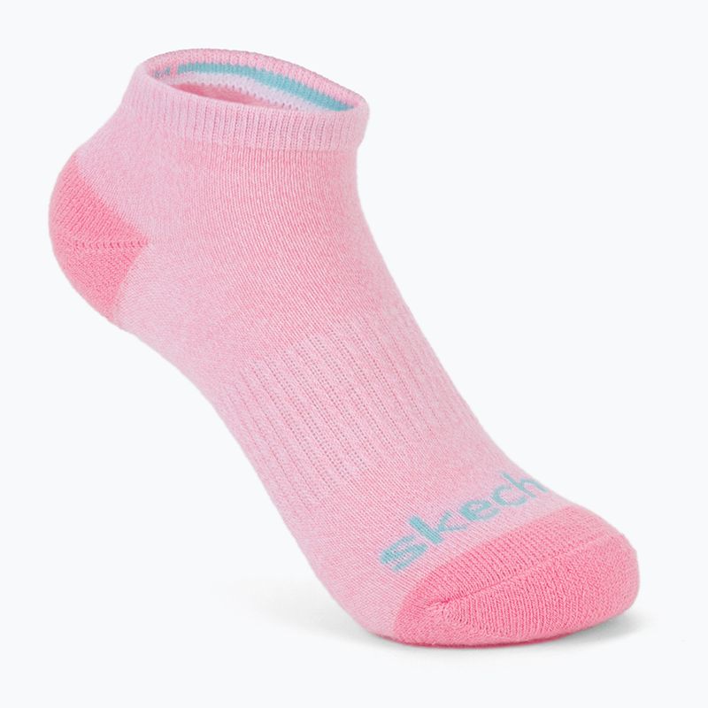 Șosete pentru copii SKECHERS Heel/Toe Terry Low Cut 6 par white/light pink 6