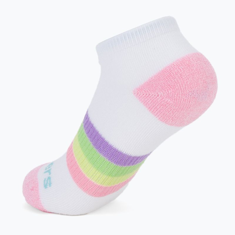 Șosete pentru copii SKECHERS Heel/Toe Terry Low Cut 6 par white/light pink 8