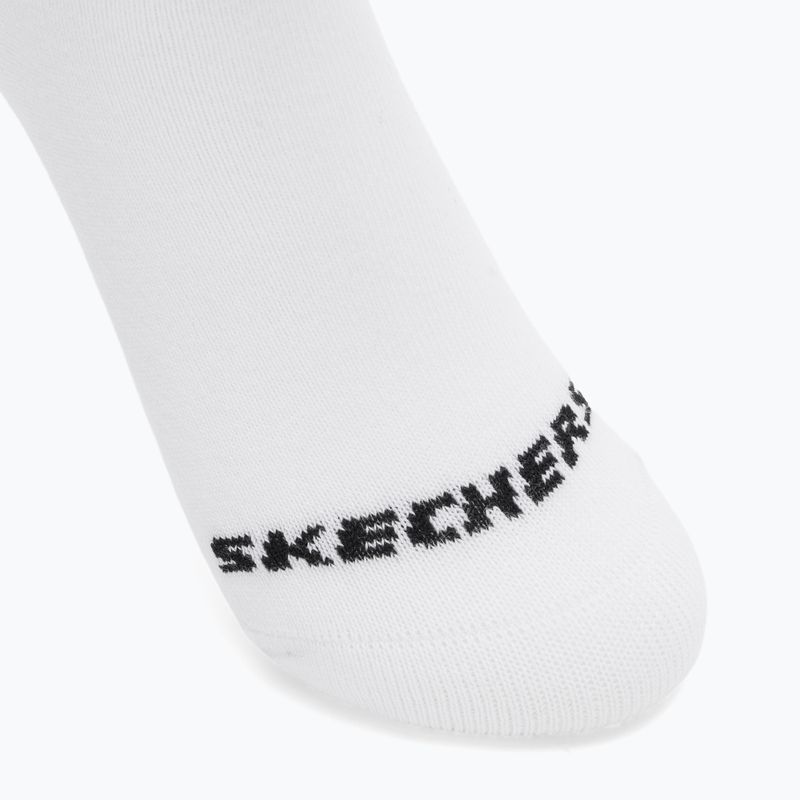 Șosete pentru copii SKECHERS Non Terry No Show 3 pary white/grey 6