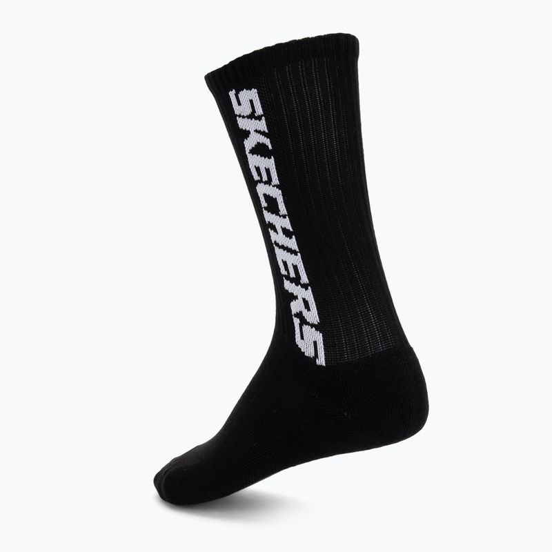 Șosete SKECHERS Terry Crew 1/2 3 pack black 2