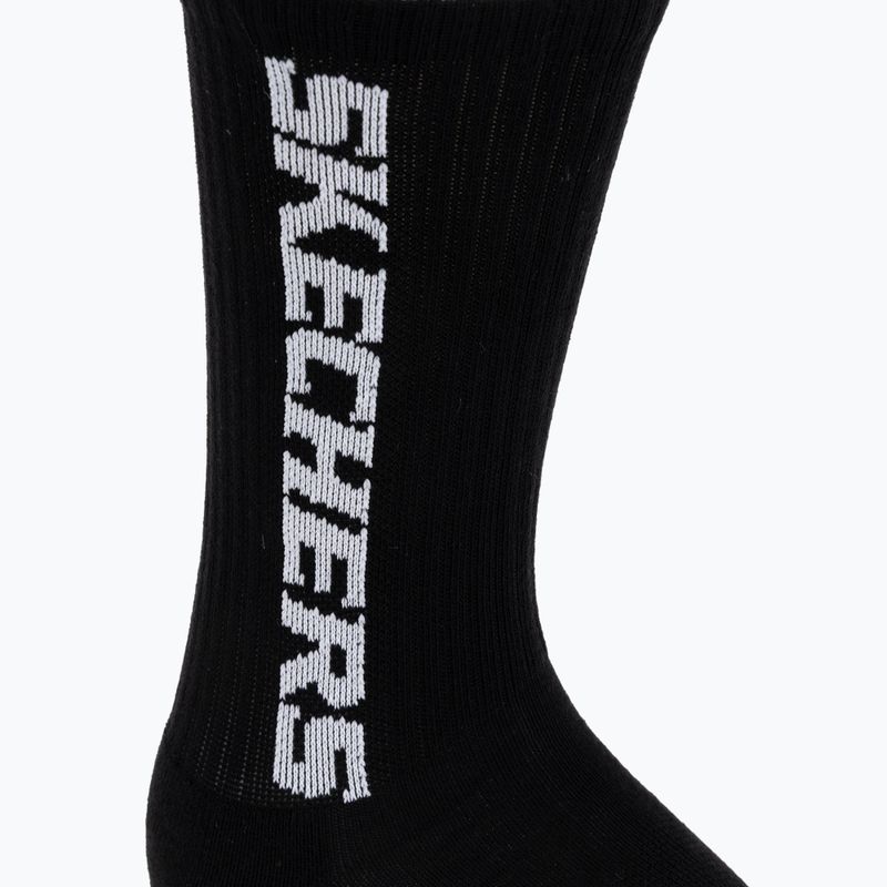Șosete SKECHERS Terry Crew 1/2 3 pack black 3