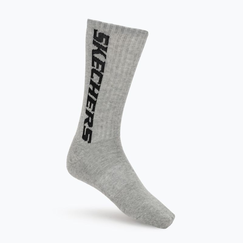 Șosete SKECHERS Terry Crew 1/2 3 pack grey/black 6
