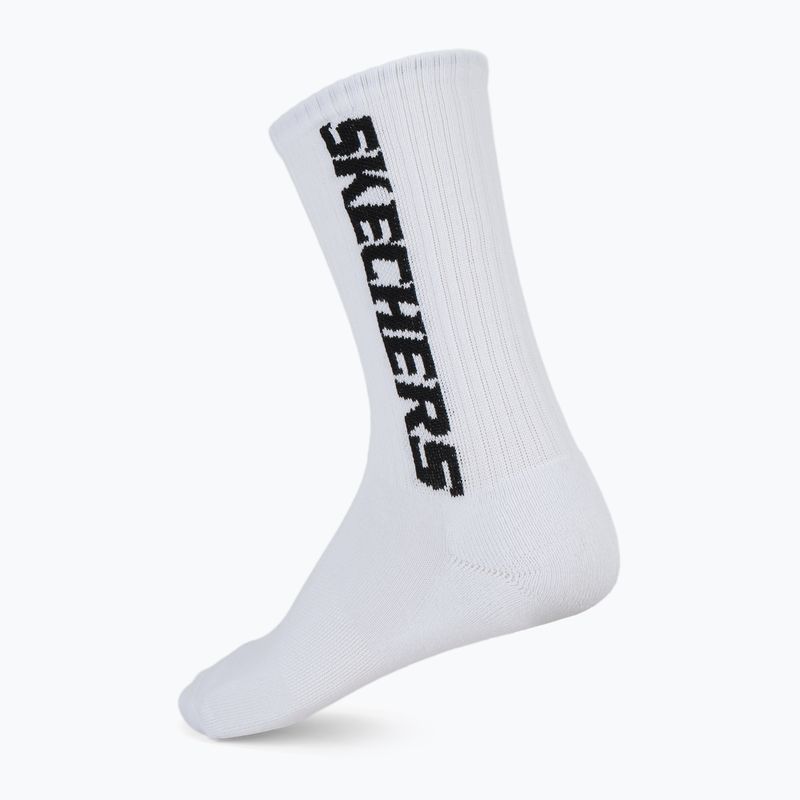 Șosete pentru bărbați SKECHERS 1/2 Terry Crew 3 perechi white/black 3