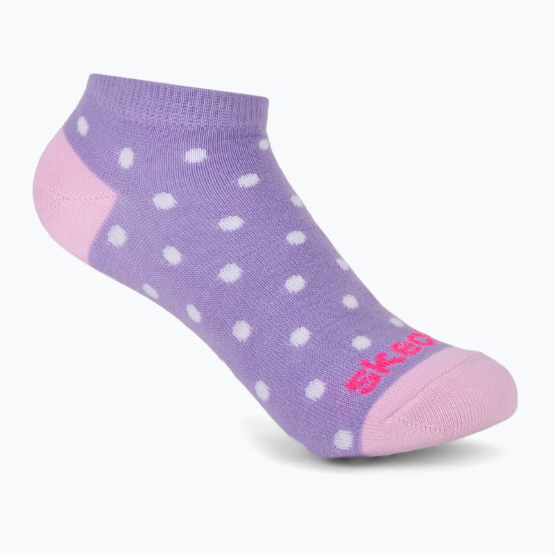 Șosete pentru copii SKECHERS Non Terry Low Cut 6 perechi purple 3