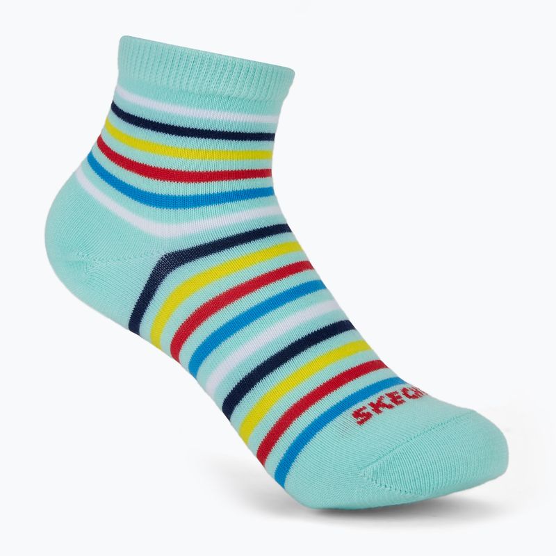 Șosete pentru copii SKECHERS Non Terry High Qtr Crew 6 perechi grey/grey 2